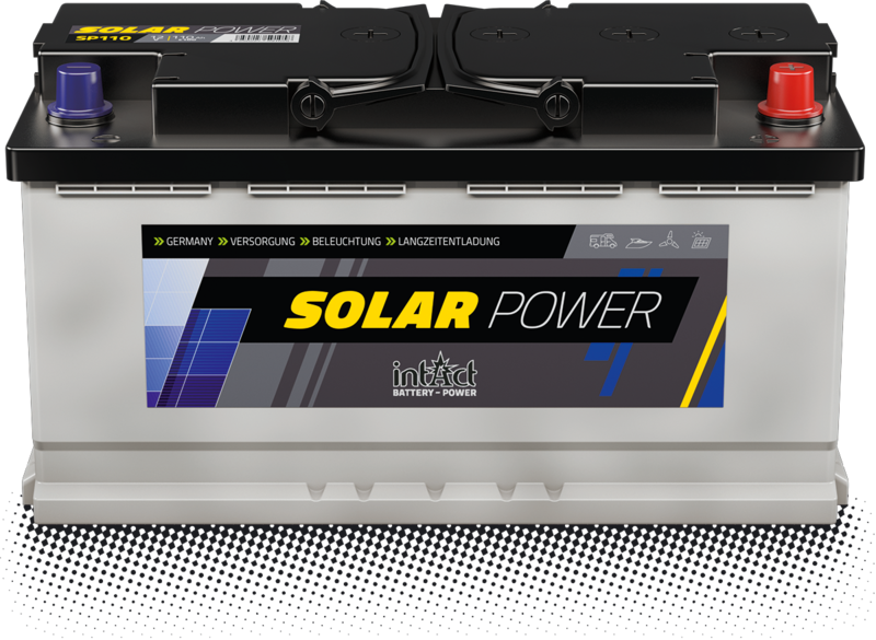 IntAct Solar-Power – Günstige, robuste Versorgungsbatterie.
