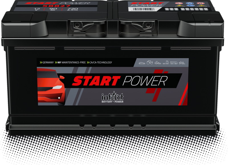58827 IntAct Start-Power Autobatterie 12V/90Ah 720A