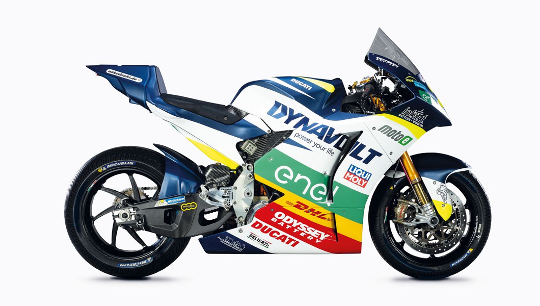 Das aktuelle MotoE-Bike vom Dynavolt intactGP - Team