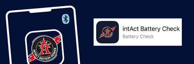 Grafik - Bild Battery-Guard -App intAct Battery Check Das Bild zeigt die Grafik der intAct Battery Check App.