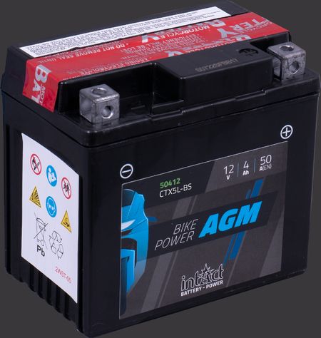 Produktabbildung Motorradbatterie intAct Bike-Power AGM 50412