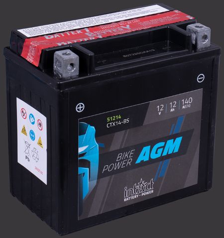 Produktabbildung Motorradbatterie intAct Bike-Power AGM 51214