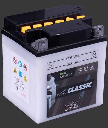 Produktabbildung Motorradbatterie intAct Bike-Power Classic 50612S