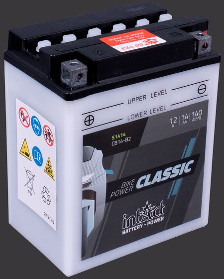 Produktabbildung Motorradbatterie intAct Bike-Power Classic 51414S