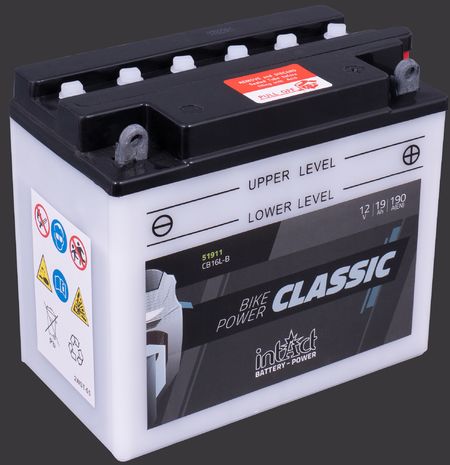 Produktabbildung Motorradbatterie intAct Bike-Power Classic 51911S