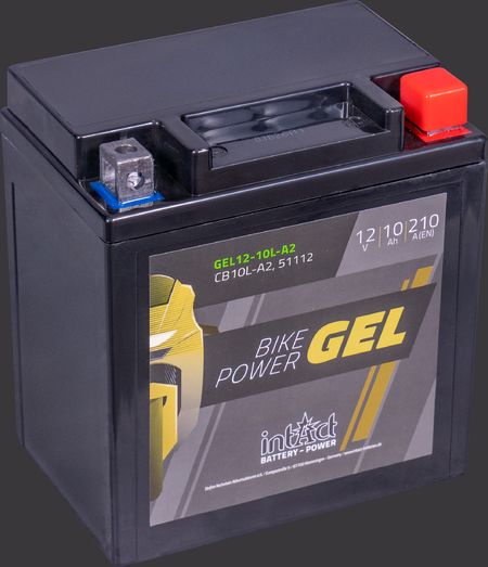 Produktabbildung Motorradbatterie intAct Bike-Power GEL GEL12-10L-A2