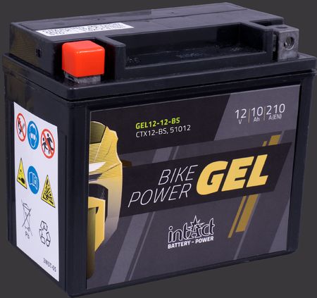 Produktabbildung Motorradbatterie intAct Bike-Power GEL GEL12-12-BS