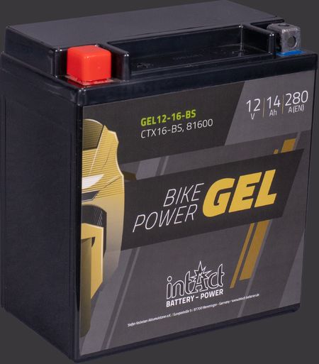 Produktabbildung Motorradbatterie intAct Bike-Power GEL GEL12-16-BS