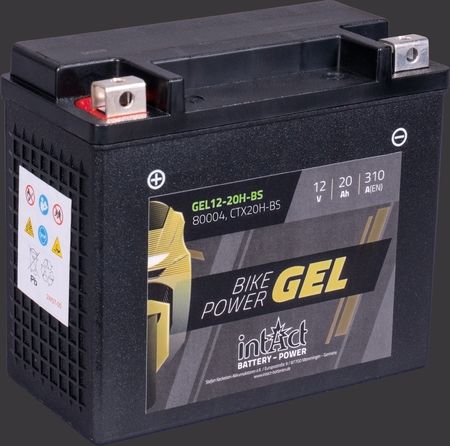 Produktabbildung Motorradbatterie intAct Bike-Power GEL GEL12-20H-BS