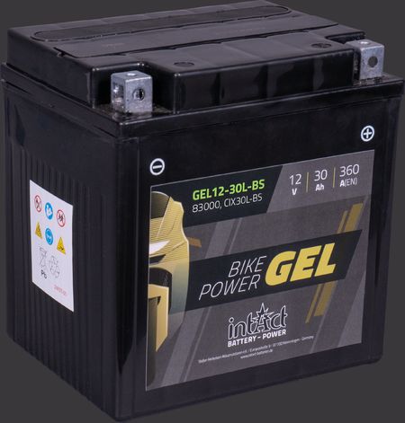Produktabbildung Motorradbatterie intAct Bike-Power GEL GEL12-30L-BS