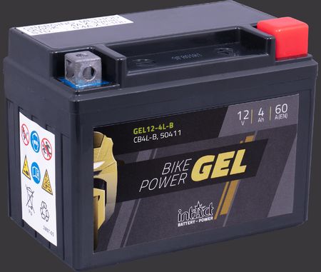 Produktabbildung Motorradbatterie intAct Bike-Power GEL GEL12-4L-B