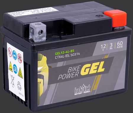 Produktabbildung Motorradbatterie intAct Bike-Power GEL GEL12-4L-BS