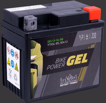 Produktabbildung Motorradbatterie intAct Bike-Power GEL GEL12-5L-BS