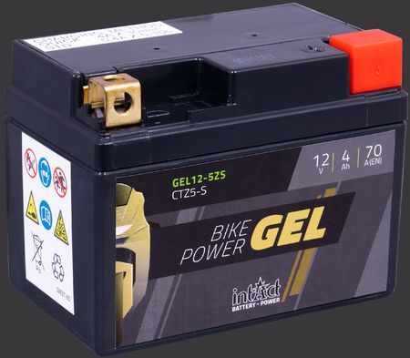 intAct Bike-Power Gel Batterie YTX12-BS 12V 10AH (51012)