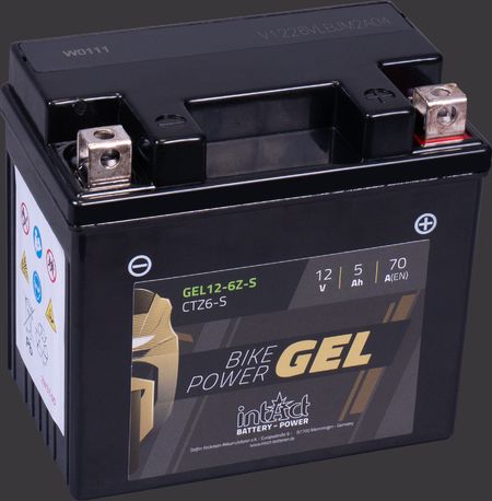 Produktabbildung Motorradbatterie intAct Bike-Power GEL GEL12-6ZS