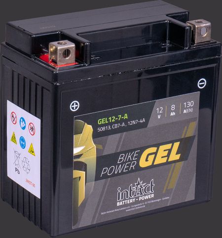 Produktabbildung Motorradbatterie intAct Bike-Power GEL GEL12-7-A