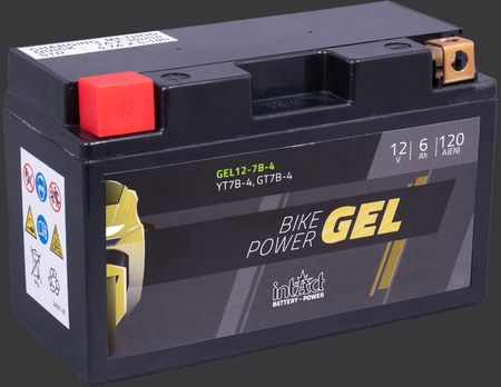 Produktabbildung Motorradbatterie intAct Bike-Power GEL GEL12-7B-4