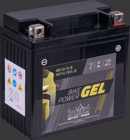 Produktabbildung Motorradbatterie intAct Bike-Power GEL GEL12-7L-B