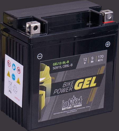 Produktabbildung Motorradbatterie intAct Bike-Power GEL GEL12-9L-B