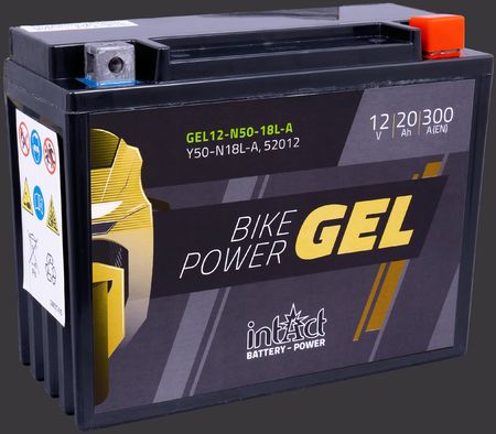 Produktabbildung Motorradbatterie intAct Bike-Power GEL GEL12-N50-18L-A