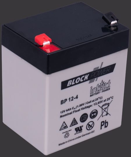 INTACT Block-Power BP12-12 12V 12Ah AGM Versorgungsbatterie - ACCU-24