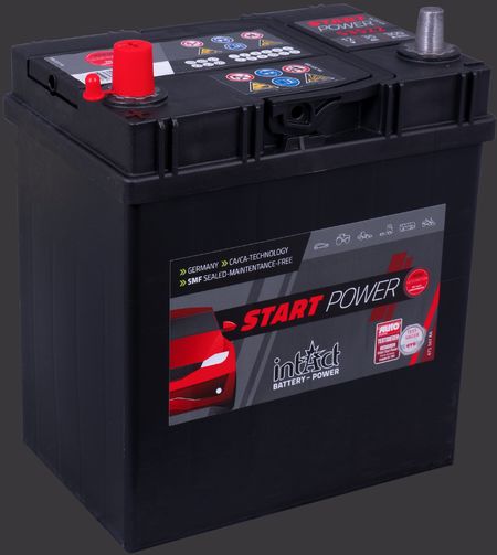 Intact 56069B Start-Power Autobatterie 60Ah Pluspol links mit Bodenleiste