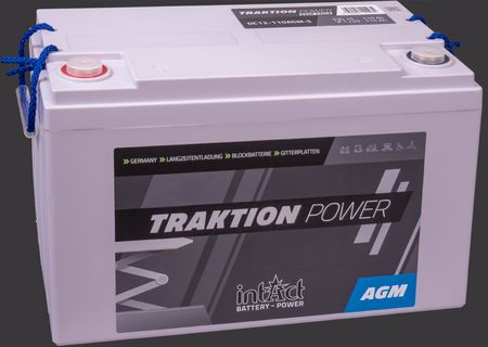 Produktabbildung Antriebsbatterie intAct Traktion-Power Deepcycle AGM DC12-110AGM-S